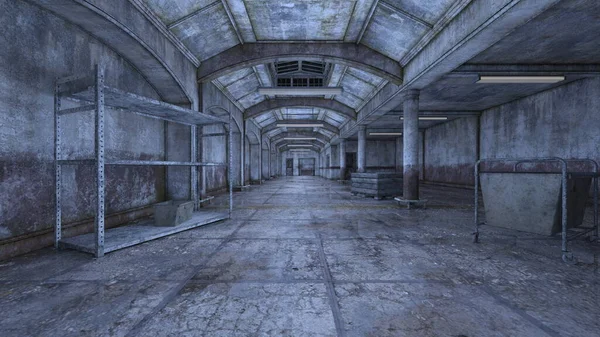 Terk edilmiş deponun 3D görüntüsü