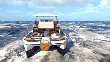 Bir kruvazörün 3 boyutlu canlandırması