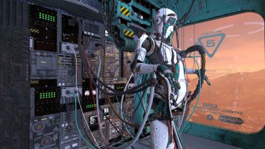 Sayborg test laboratuvarının 3D görüntülemesi