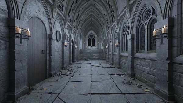 Saray koridorunun 3D görüntüsü