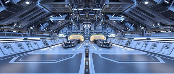 Rendering Spaceship Hangar — Stock Photo, Image