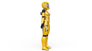 Bir siber kadının 3 boyutlu canlandırması