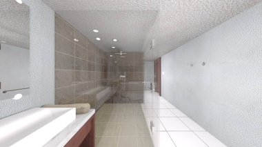 banyo 3D rendering