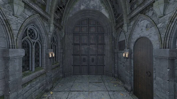 Saray koridorunun 3D görüntüsü