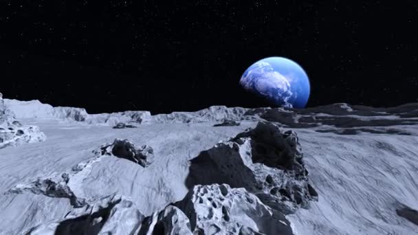 Merender Dari Permukaan Planet — Stok Video