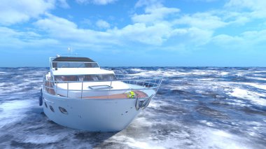 Bir kruvazörün 3 boyutlu canlandırması