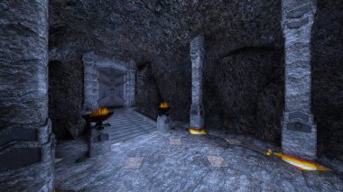 Yeraltı geçitinin 3 boyutlu yansıması