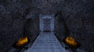 Yeraltı geçitinin 3 boyutlu yansıması