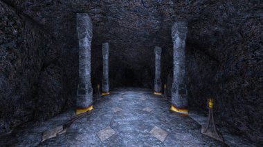 Yeraltı geçitinin 3 boyutlu yansıması