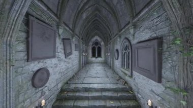 Saray koridorunun 3D görüntüsü