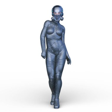 Bir siber kadının 3 boyutlu canlandırması