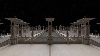 İskelenin 3B görüntülemesi