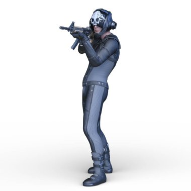 Bir savaşçının 3 boyutlu canlandırması