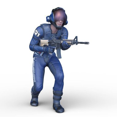 Bir savaşçının 3 boyutlu canlandırması