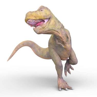 Bir dinozorun 3D canlandırması
