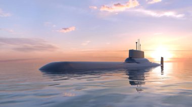 Denizaltının 3D görüntülemesi