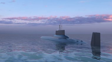 Denizaltının 3D görüntülemesi