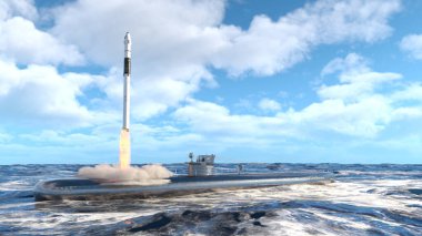 Balistik füze denizaltısının 3D görüntülemesi