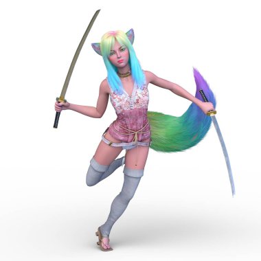 Bir cadaloz eskrimcisinin 3B görüntülemesi