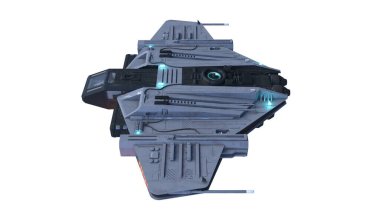 Bir uzay gemisinin 3D görüntülemesi