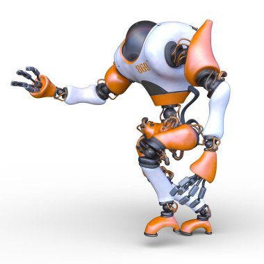 Bir savaş robotunun 3 boyutlu canlandırması