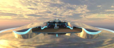 Bir uzay gemisinin 3D görüntülemesi