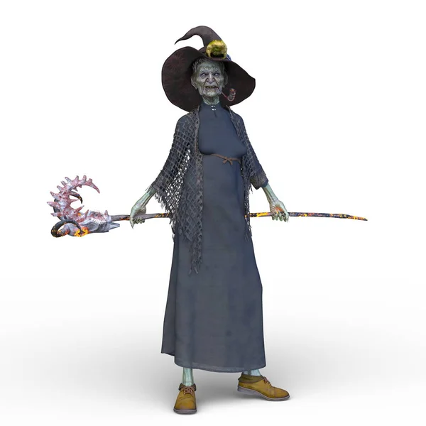 Rendering Witch — Stock Photo, Image