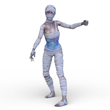 Üç boyutlu mumya kadın tasviri