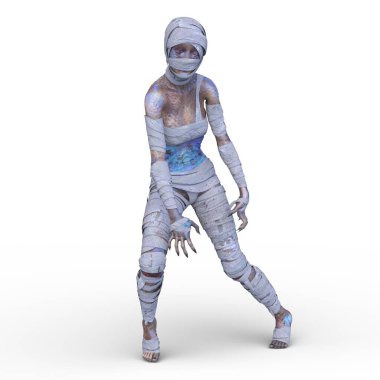 Üç boyutlu mumya kadın tasviri