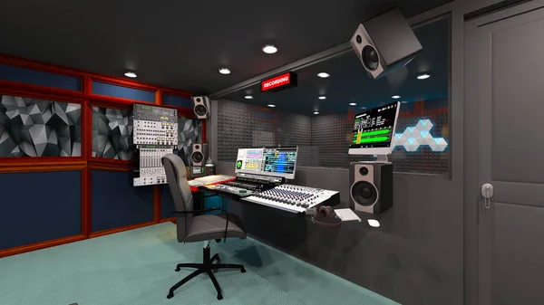 Rendering Recording Studio — Stock Fotó