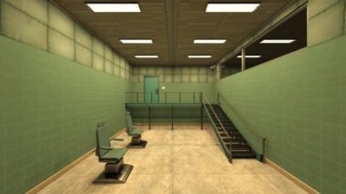 İzolasyon odasının 3 boyutlu yansıması