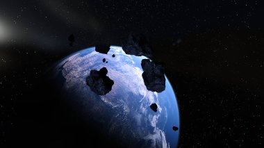 Earth 3D render