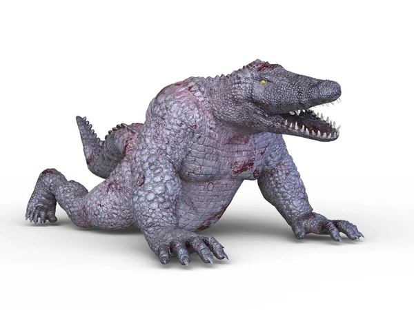 Rendering Monster Alligator — 스톡 사진