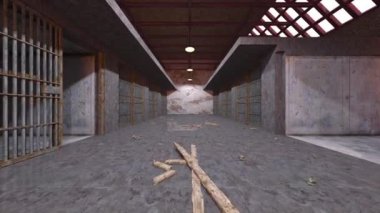 3D rendering of the prison