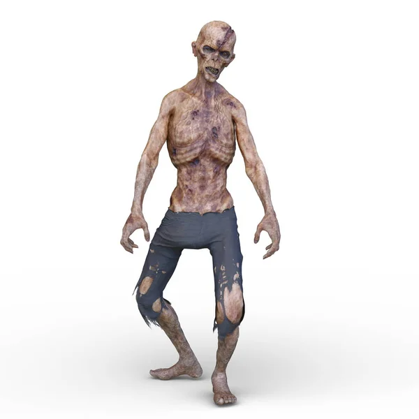 Rendering Male Zombie — Fotografia de Stock