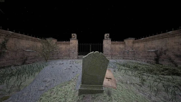 Візуалізація Розширеного Кладовища — стокове фото
