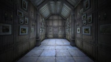 Saray koridorunun 3D görüntüsü