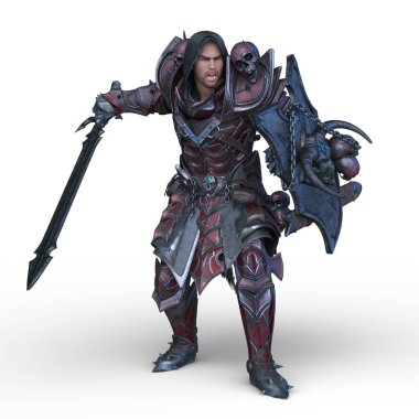 Bir şövalyenin 3 boyutlu canlandırması