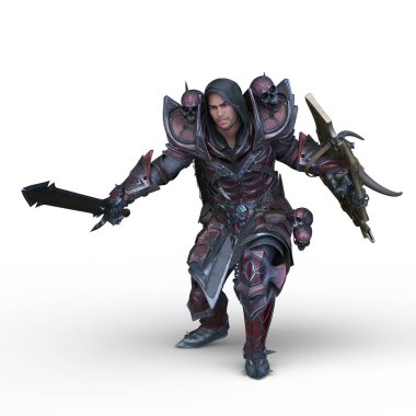 Bir şövalyenin 3 boyutlu canlandırması