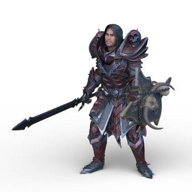 Bir şövalyenin 3 boyutlu canlandırması