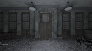 3D rendering of the ruined