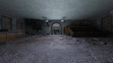 3D rendering of the ruined 