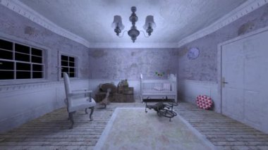 3D rendering of the ruined nursery