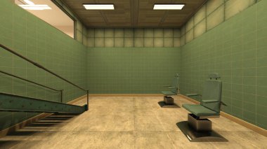 İzolasyon odasının 3 boyutlu yansıması