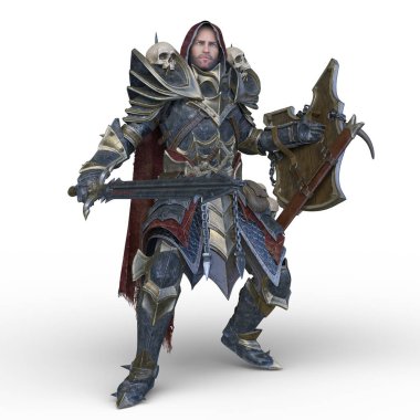 Bir şövalyenin 3 boyutlu canlandırması