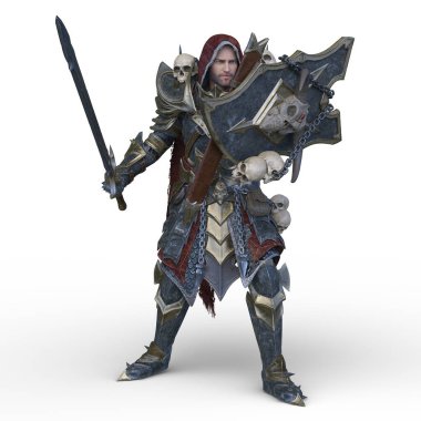 Bir şövalyenin 3 boyutlu canlandırması