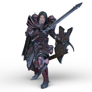 Bir şövalyenin 3 boyutlu canlandırması