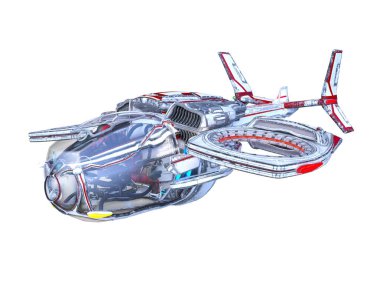 Bir uzay gemisinin 3D görüntülemesi