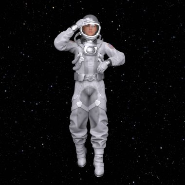 3D rendering of an astronaut