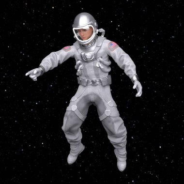 3D rendering of an astronaut